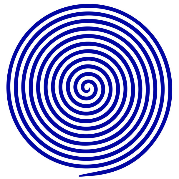 Voluut, doolhof, concentrische lijnen, circulaire, roterende clip art isol - Vector, afbeelding