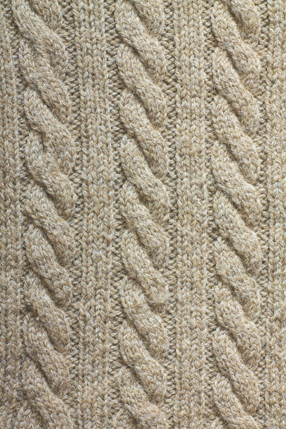 The texture of a camel wool sweater - Foto, Imagem