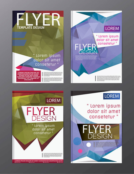 Layout design template Annual Report Flyer Leaflet Modern backgr - Vector, Image