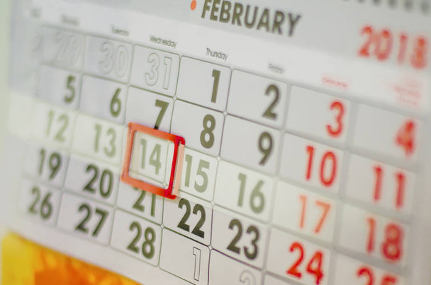 Kalendář, Svatý Valentýn s srdcem - Fotografie, Obrázek