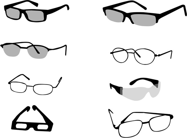 Brille und Brille - Vektor, Bild