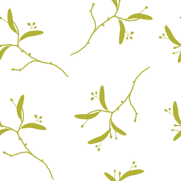 Seamless floral pattern. Repeating texture on a green background. Perfect for printing on fabric or paper. - Vektor, kép