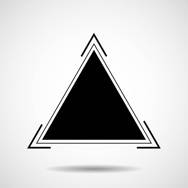 kreatives Logo des Dreiecks. geometrische Form. Vektordesign-Element - Vektor, Bild