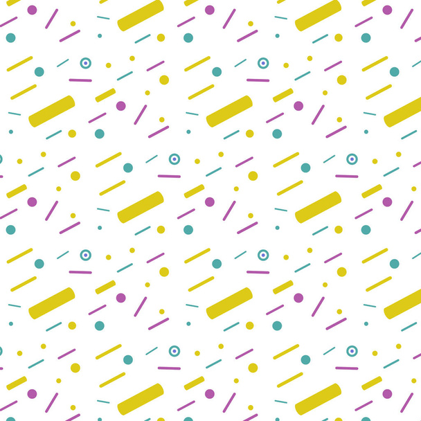 Hipster-Muster mit grauem Sternenornament auf weißem Hintergrund  - Vektor, Bild