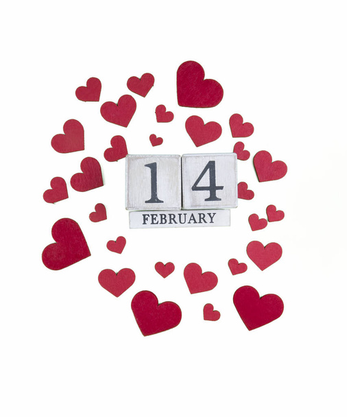 February 14th Calendar Valentine's Day - Foto, afbeelding