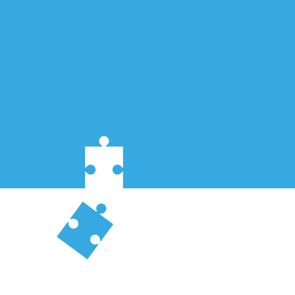 puzzle vektorové ikony obrázek plochý design - Vektor, obrázek