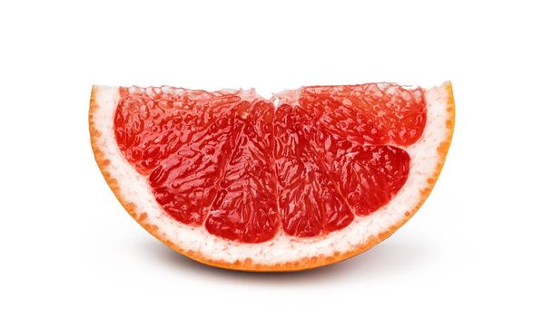 白い背景に単離されたグレープフルーツ柑橘類 - 写真・画像
