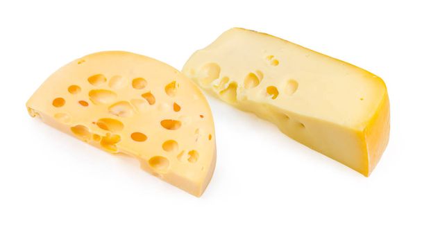 Два куска сыра швейцарского типа
  - Фото, изображение