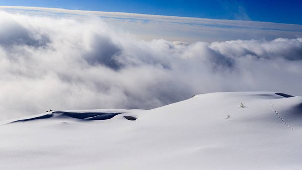 winter panorama from the top of Piazzo - Orobie Alps - Photo, image