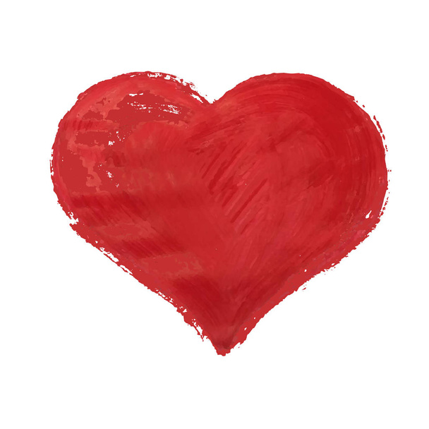 Red Heart Symbol, Vector Illustration - Vecteur, image