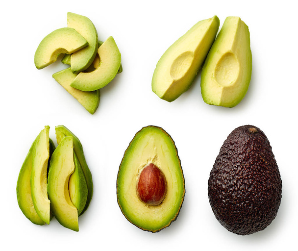Whole and sliced avocado - Photo, Image