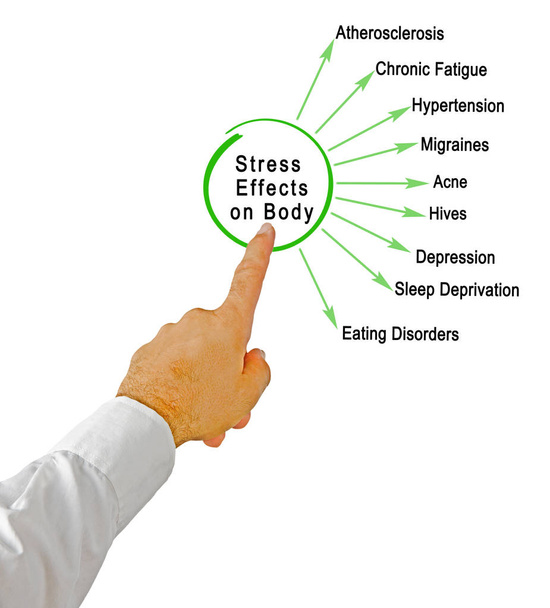 Efeitos do estresse no corpo
 - Foto, Imagem