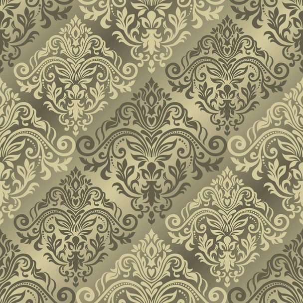 Seamless oriental pattern. Damask classic pattern. - ベクター画像