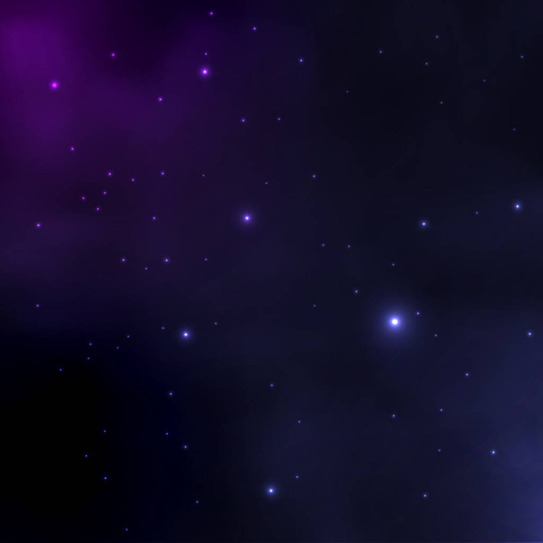 abstraktní vektorové pozadí s noční oblohy a hvězdy - Vektor, obrázek