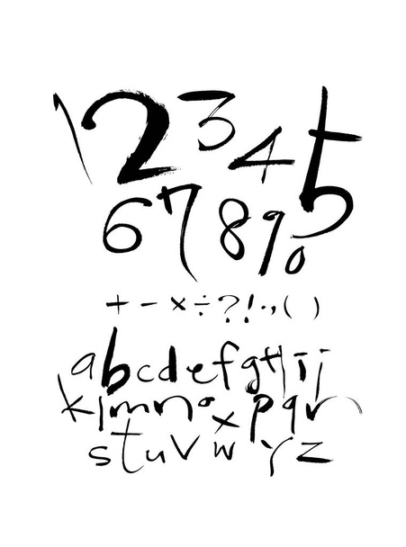 Vector fonts / Handwritten calligraphy  - Vecteur, image