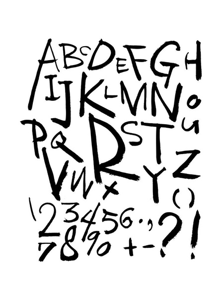 Vector fonts / Handwritten calligraphy  - Vecteur, image
