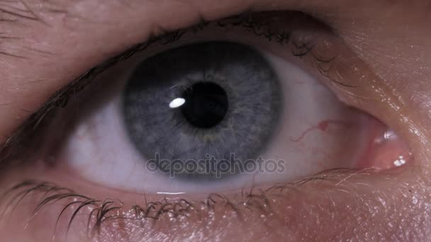 Closeup lidské oko - Záběry, video