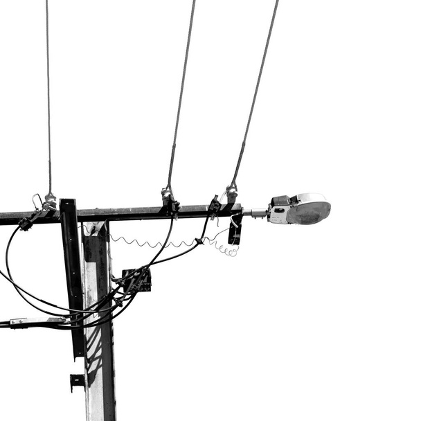 en Australia el concepto de línea eléctrica con poste eléctrico en el cielo despejado
 - Foto, imagen
