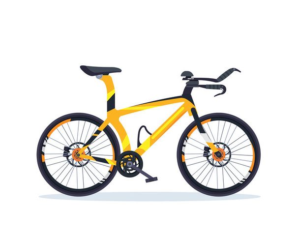 Illustration moderne de véhicule de vélo de performance de route de montagne et hybride
 - Vecteur, image