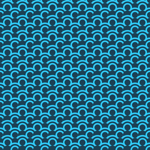 Folk seamless color pattern from circles and other geometric shapes - Photo, Image