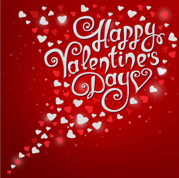 Valentine's Day card - Vector, Image