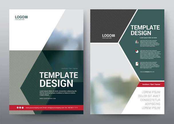 Lay-out sjabloon voor Brochure Poster, brochure, jaarverslag, presentatie, Vector Illustratie Design. - Vector, afbeelding