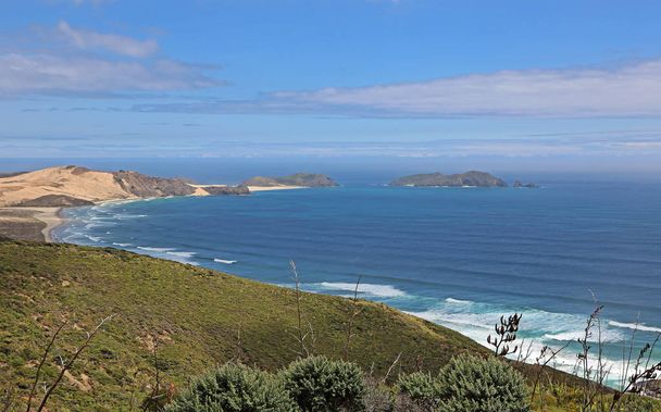 Uitzicht vanaf Kaap Reinga - Nieuw-Zeeland - Foto, afbeelding