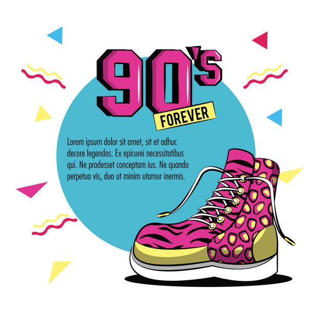 90s forever design - Vector, Image