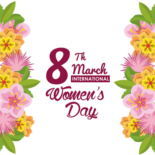 Womens day card - Vector, Image