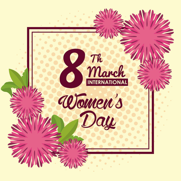Womens day card - Vector, Image