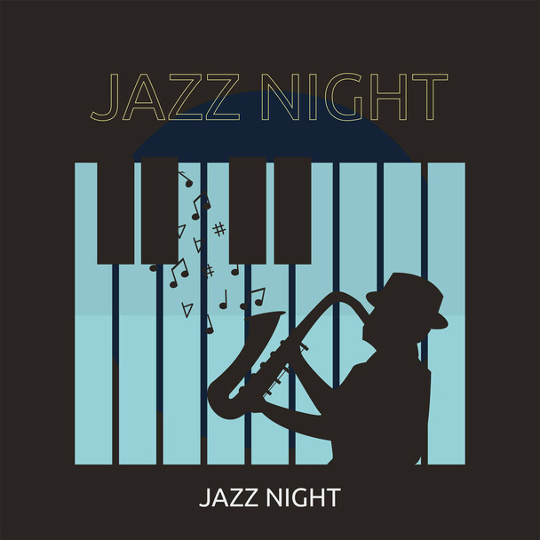 Jazz Night Concept ontwerpen - Vector, afbeelding