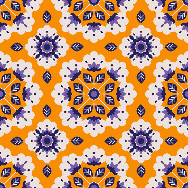 seamless floral vintage pattern - Вектор,изображение