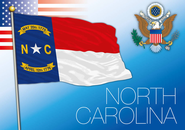 Bandiera federale dello Stato della Carolina del Nord, Stati Uniti
 - Vettoriali, immagini