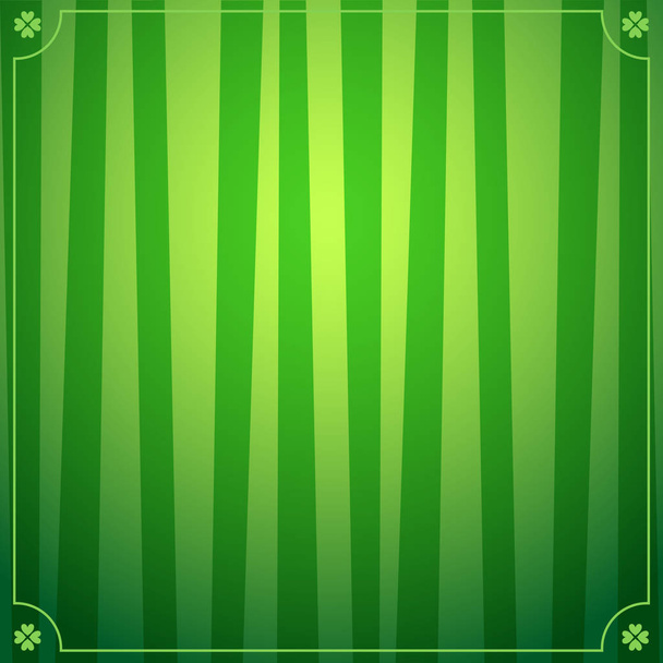 Φόντο ημέρα του Αγίου Πατρικίου με πράσινο ριγέ μοτίβο και ele - Διάνυσμα, εικόνα