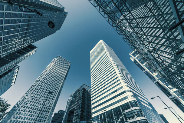 skyscrapers in a finance district - Фото, изображение