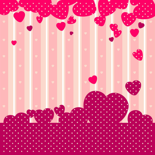 Template on the theme of love, St. Valentine's Day, wedding. Vector illustration  - Vettoriali, immagini