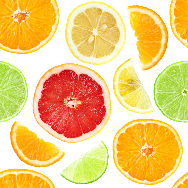 Citrus seamless pattern - Photo, image