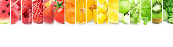 Farbige Früchte und Gemüse - Foto, Bild