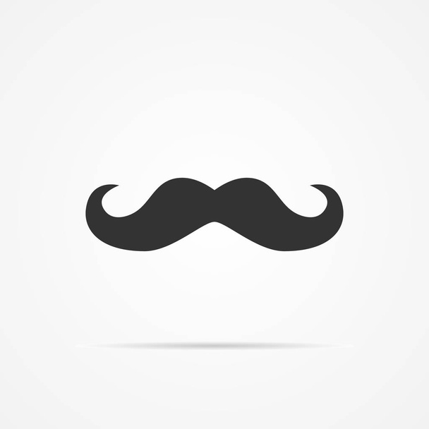 Vector image of the icon is a mustache. - Вектор,изображение