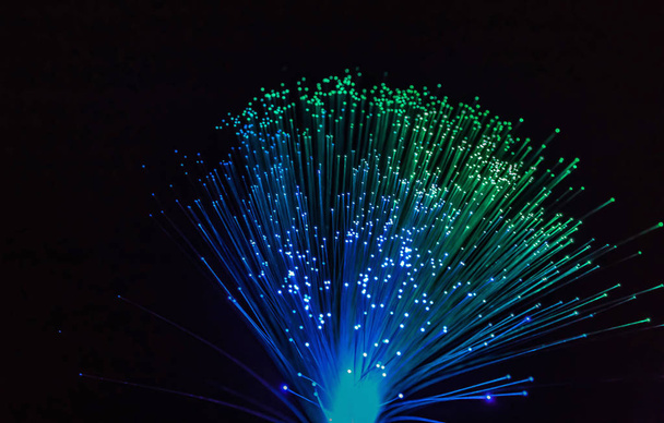 Les lumières de fibre optique fond abstrait, fond de fibre optique
 - Photo, image