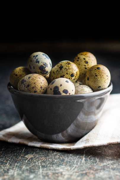 Fresh guail eggs. - Φωτογραφία, εικόνα