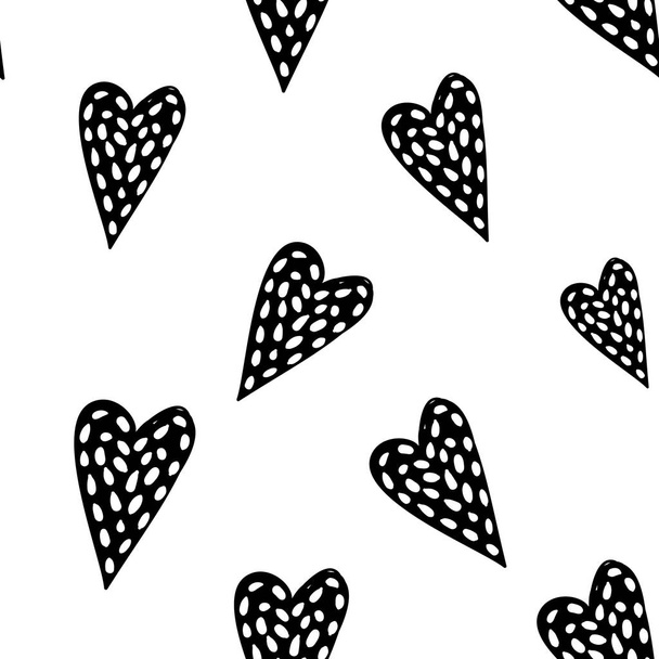 Valentine's day  background with hearts, vector illustration  - Vector, Image