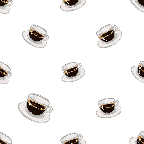 aroma, coffee background, vector illustration  - Vector, imagen