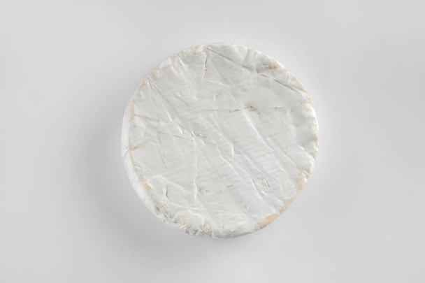 close-up of white tasty camembert cheese isolated on white background  - Foto, Imagen