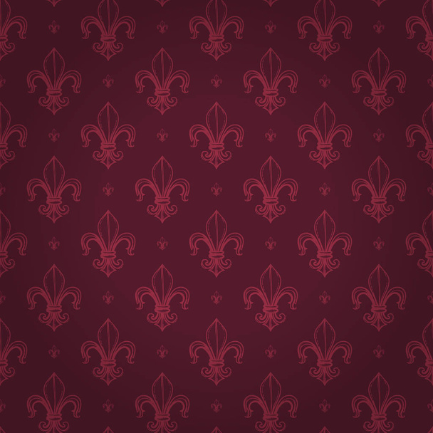 background, pattern, fleur de lys, vector illustration.  - Vector, Image