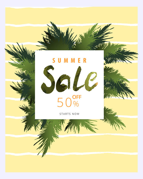 vector illustration design of Trendy Sale Banner Design with different hand drawn organic shapes and textures.  - Vector, Image