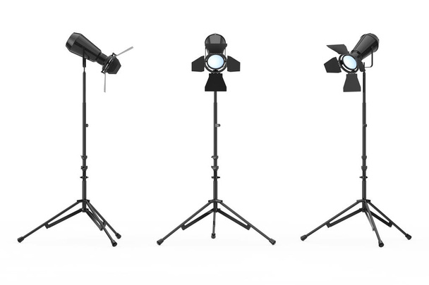 Studio Illuminazione con Stand. 3d Rendering
 - Foto, immagini