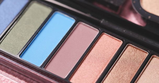Colored eye shadow palette for cosmetics  - Zdjęcie, obraz