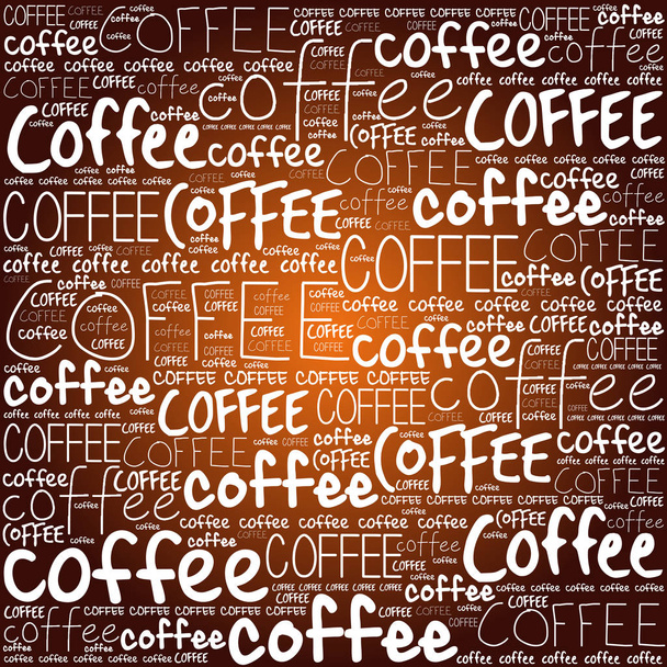 Kaffee Wörter Wolke Collage - Vektor, Bild
