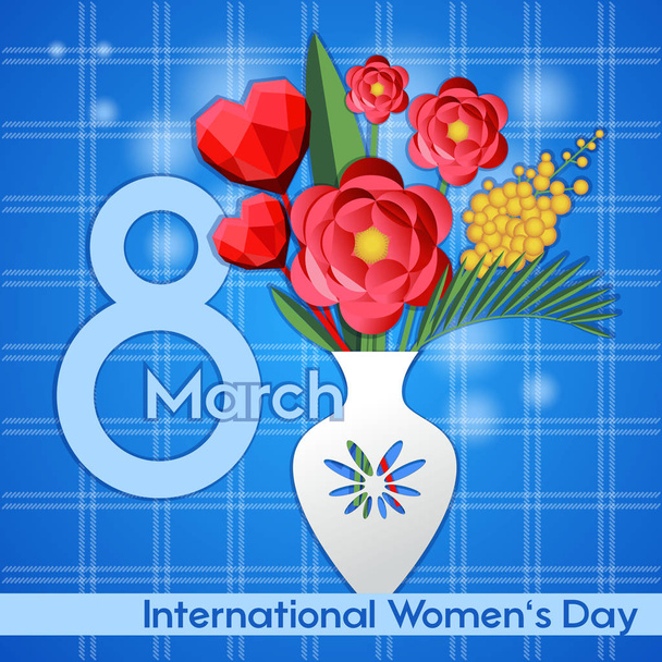 Postcard, poster or banner to the international women's day - Photo, Image